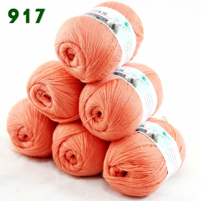 Sale 9BallsX50gr LACE  Acrylic Wool Cashmere Hand Rugs knitting Blanket Yarn 917