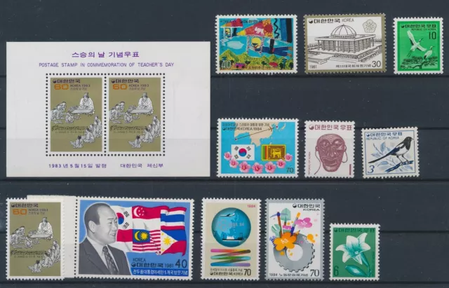 LR24905 Korea mixed thematics nice lot of good stamps MNH