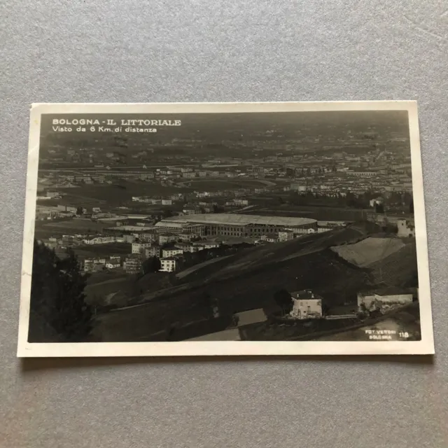 B) Cartolina formato piccolo Bologna stadio Littoriale 1927
