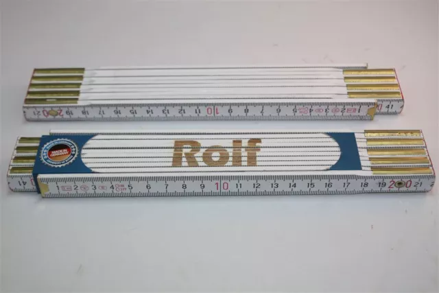 Zollstock mit  NAMEN     ROLF   Lasergravur 2 Meter Handwerkerqualität