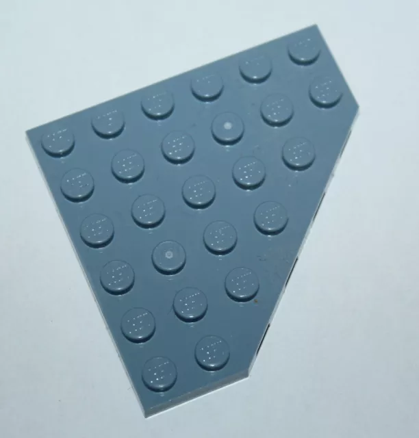 Lego Sand Blue Wedge Plate 6x6 Cut Corner ref 6106/set 70596
