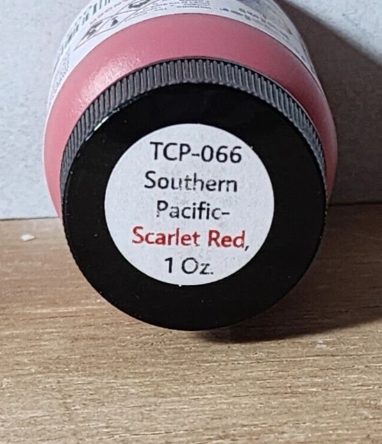 Tru-Color Southern Pacific Daylight Red Railroad Color Acrylic Paints 1o TCP -106