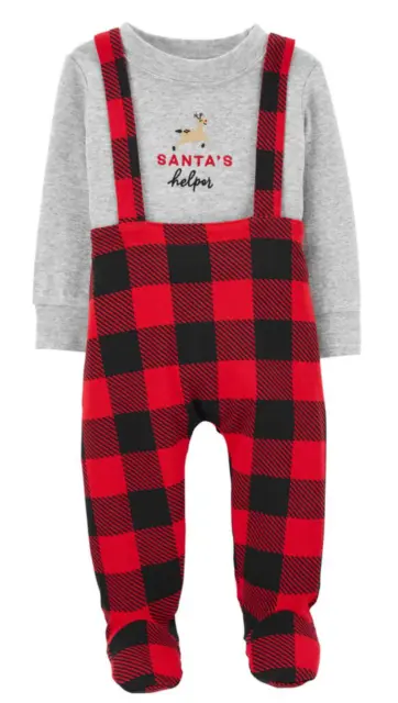 Carters 2-Piece Holiday Bodysuit & Suspender Pant Set Baby NEW NWT N59