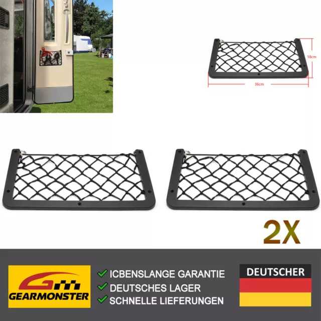 2X ABLAGENETZ WOHNMOBIL 302x169mm Netz Ablage Gepäcknetz Anhänger Kofferraum  WS EUR 21,99 - PicClick DE