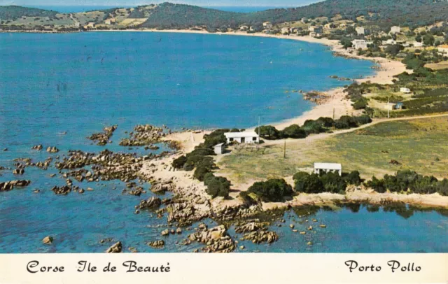 Carte postale ancienne CORSE 2A PORTO Pollo vue du golfe timbrée 1975