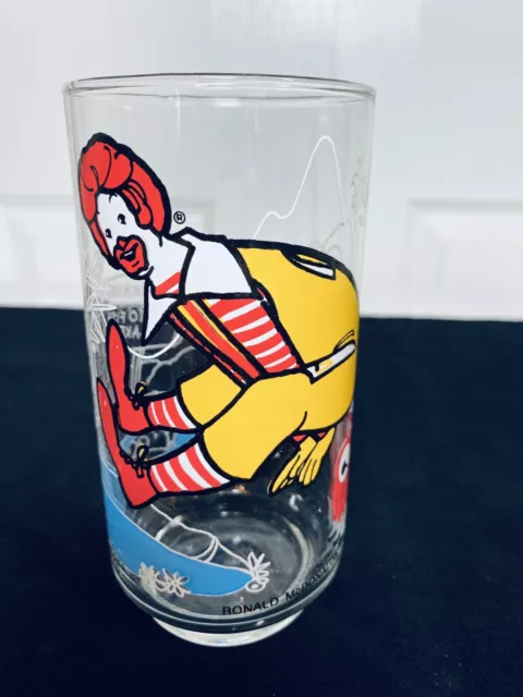 Vintage 1977 RONALD McDONALD Collectible Glass - McDonaldLand Action Series Cups