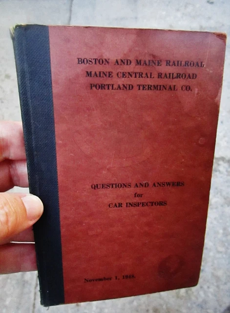 1948 BOSTON & MAINE RAILROAD, MAINE CENTRAL, PORTLAND TERMINAL QA Car Inspectors