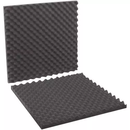 MyBoxSupply 24 x 24 x 2" Charcoal Convoluted Foam Sets, 6 Sets Per Case