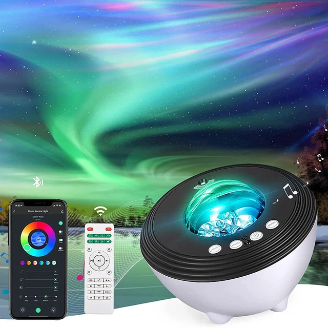 3D NORTHERN LIGHTS Aurora Projector Light Stars Moon Night light Galaxy