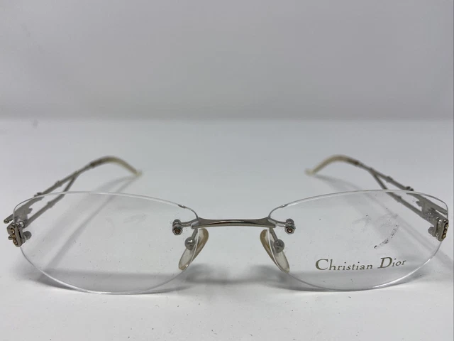 Christian Dior CD3616 3YG 55-19-140 Silver Rimless  Eyeglasses Frame A842