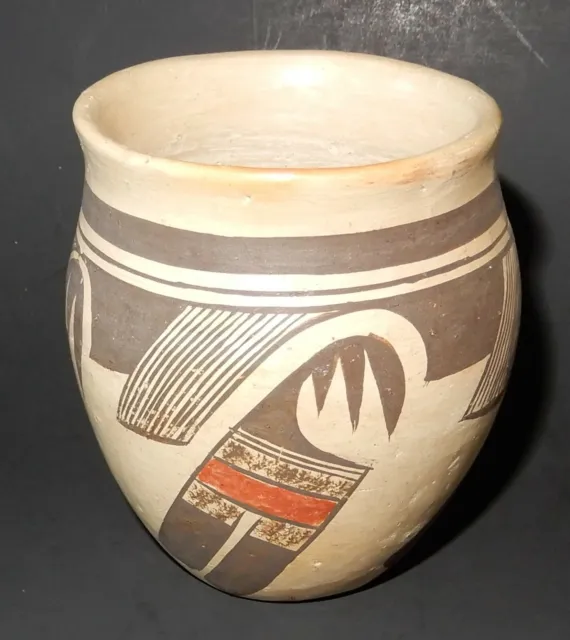 Dextra Quotskuyva Nampeyo 3 1/4" Tall Hopi Pottery Vessel