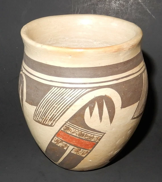 Dextra Quotskuyva Nampeyo 3 1/4" Tall Hopi Pottery Vessel Dextra Quotskuyva Nampeyo 3 1/4" Tall Hopi Pottery Vessel