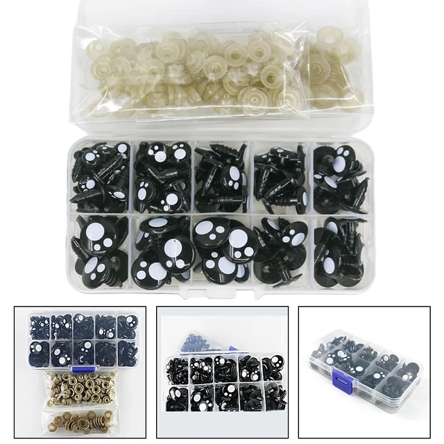 PATIKIL Occhi Sicurezza 10mm 30 Pezzi Occhi in Plastica per