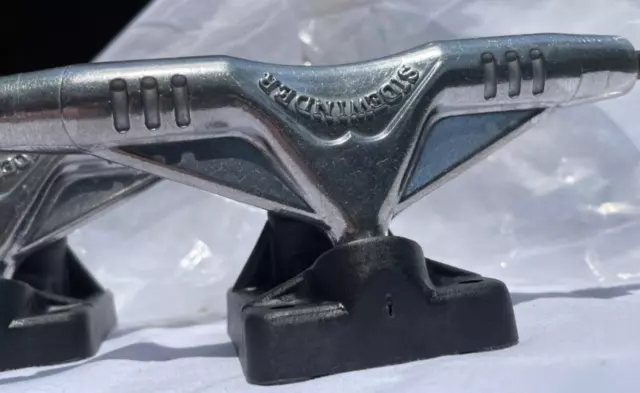 Vintage Gullwing Trucks 9" Sidewinder New 80s Skateboard factory polished silver