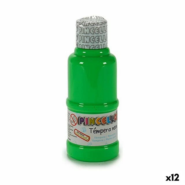 Témperas Neon Verde 120 ml [12 Unidades]