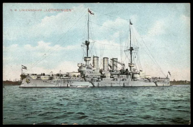 Germany WWI Kaiserliche Marine Navy Ship PC SMS Lothringen 77624