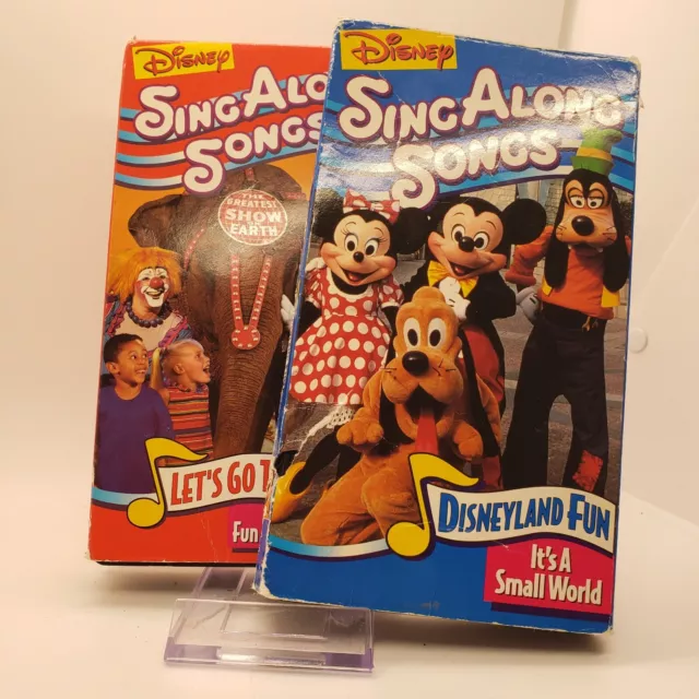 DISNEY SING ALONG Songs VHS Video Tape Lot Of 2 Musical Adventure EUR 9 ...