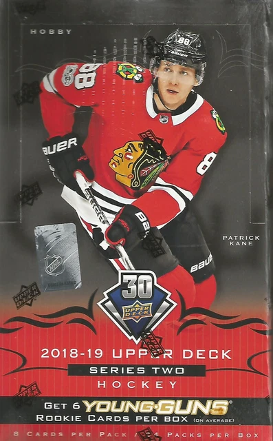 2018-19 Upper Deck Series 2 Hockey Factory Sealed Hobby Box 6 Young Guns !