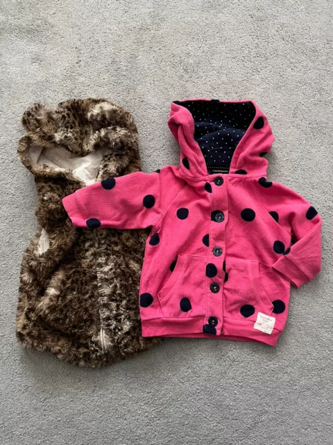 Girls 9-12 months jacket and gilet X2 Next