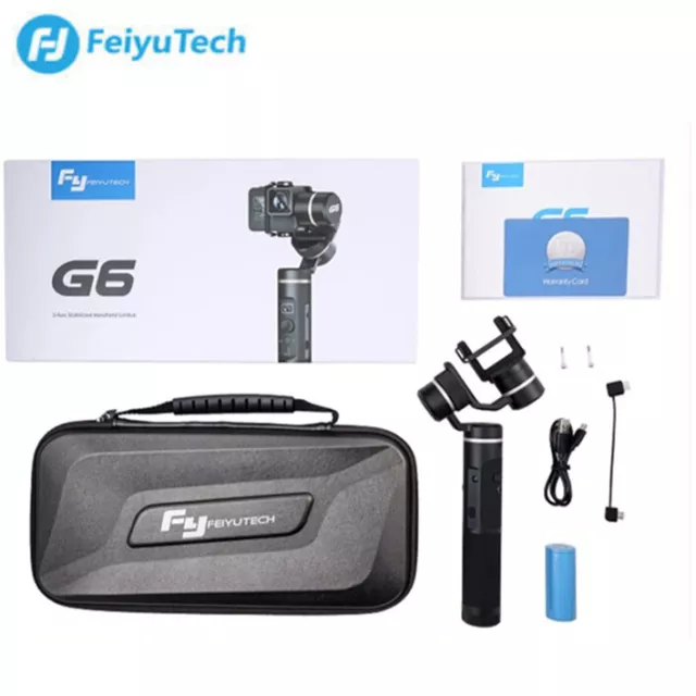 FeiyuTech G6 3-Axis handheld Gimbal Stabilizer for GoPro Hero 8 7 6 5 4 Cameras