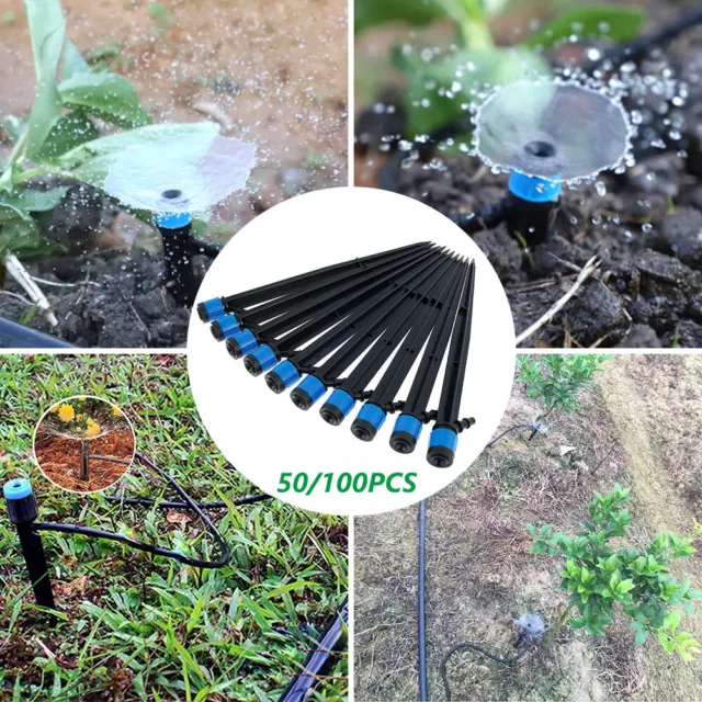 360 Degree Drip Emitter Easy Insert Watering Connector for 1/4 Inch Pipes  💟