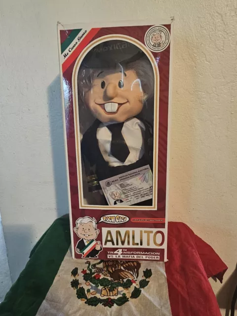 "RECIBE REGALO SORPRESA CON TU COMPRA"New Muñeco Amlito Lopez Obrador Parlante