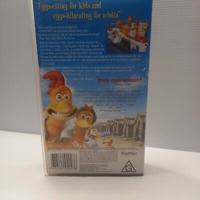 CHICKEN RUN VHS Video Tape Animated Classic Animated Movie EUR 14,30