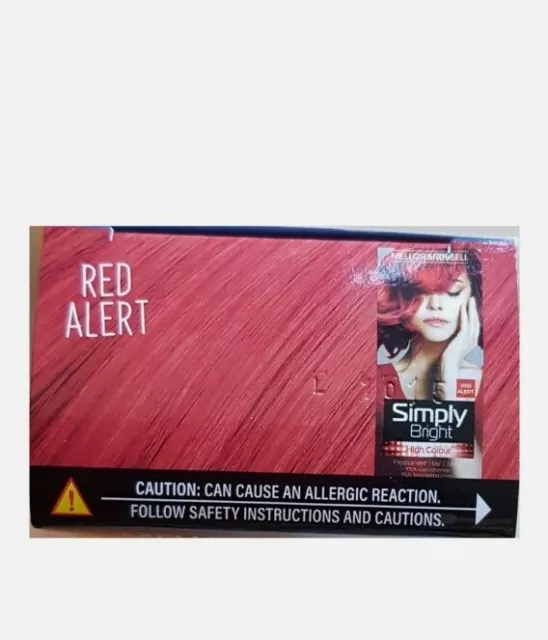 3x Mellor & Russell Simply Bright Red Alert Permanent Hair Colour Dye 2