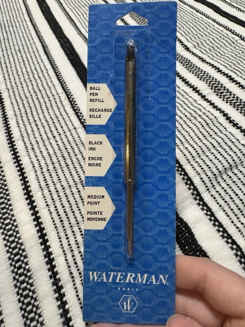 Stylo Bille Waterman Ancien En Laque Noire - Très Bon état, Avec Recharge