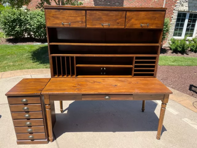 Pottery Barn Printer's Collection Desk, Bookcase, Cabinet Office Suite