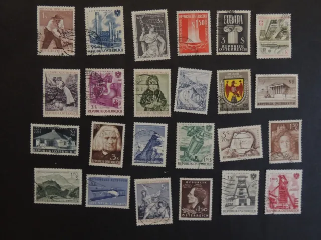 Briefmarken „24x Österreich teilw. Falz wie abgebildet (59)“