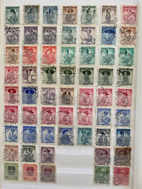 Konvolut 390 Briefmarken Österreich Postfrisch & Gestempelt 3