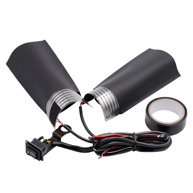 Warm Handlebar Motorcycle Heated Gloves Hand Grips Handle Bar Cover
