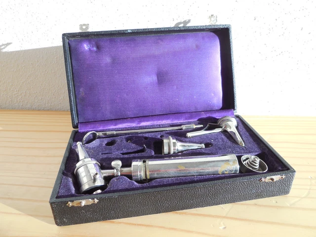 Vintage German Sass.Wolf U Co. Berlin N 4 Otoscope Ophtalmoscope Années 60