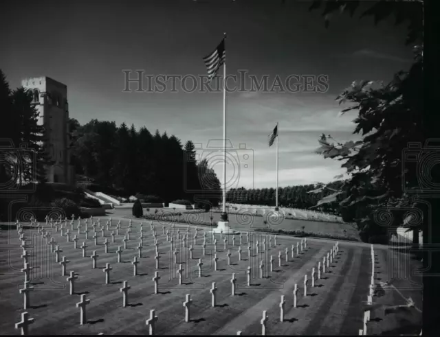 1978 Press Photo Aisne-Marne American Cemetery, Chateau-Thierry, France