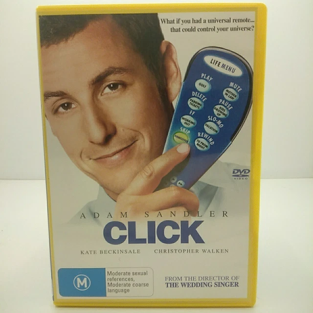 Click DVD Region 4 PAL Movie Adam Sandler Kate Beckinsale Christopher Walken