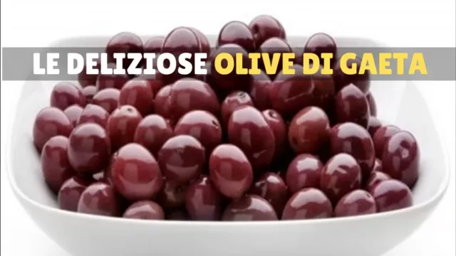 Olive Nere Di Gaeta Dop Itrane Originali Prima Qualita' Per Antipasto Italia 5Kg