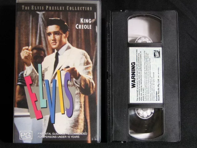 King Creole. Elvis Presley. VHS Cassette Tape. 1993. Made In Australia