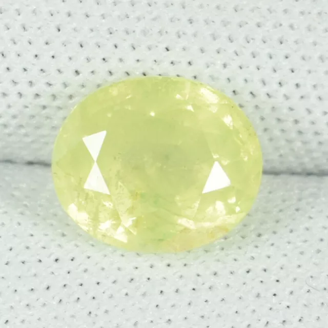 2.67 ct BEST GRADE LIME YELLEW 100% NATURAL CHRYSOBERYL - Oval See Vdo FL