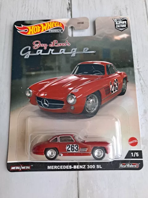 Mercedes Benz 300 SL Premium 🔥 1:64 Hotwheels Real Riders métal DC p2