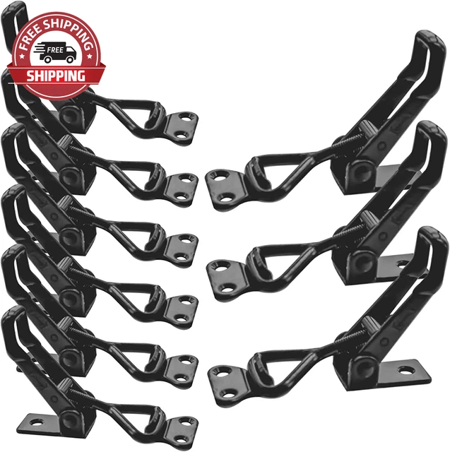 10Pack Black Toggle Latch Clamp, 300Lbs Capacity Adjustable Pull Latch Clamp, Me