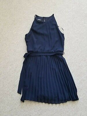 AMY BYER Easter Girls Dress size 16 Navy Pleated EUC