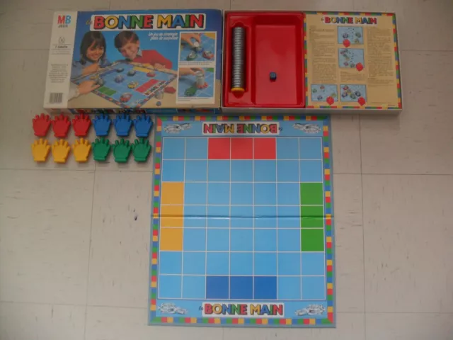 Jeu de société complet LA BONNE MAIN - Jeu de stratégie vintage - MB Jeux - 1983