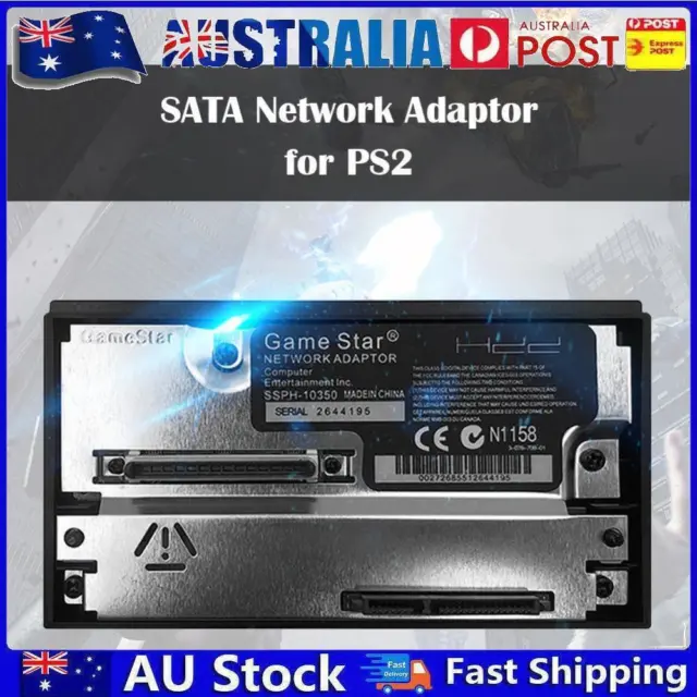 AU Game Console 2.5/3.5 inch SATA Socket HDD Adapter Network Card for PS2 (SATA)