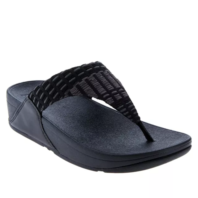 FITFLOP sandals “LULU” SILKY or ART WEAVE TOE-POST platform slip on shoes New