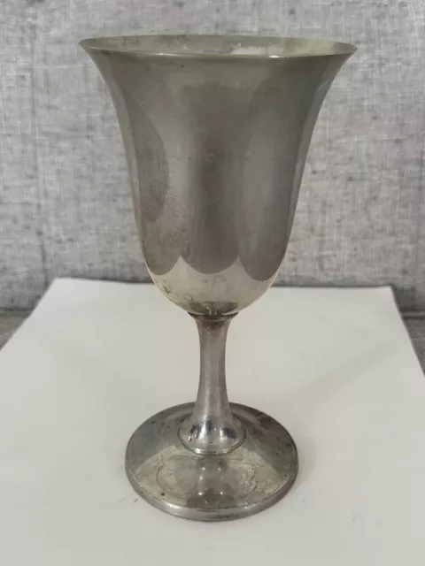 Wallace Sterling Silver holloware goblet cup  #14.  170 grams. 6.5" tall