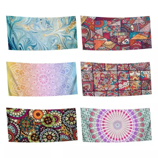 Summer Microfiber Quick Dry Beach Towel Boho Floral Mandala Absorbent Blanket