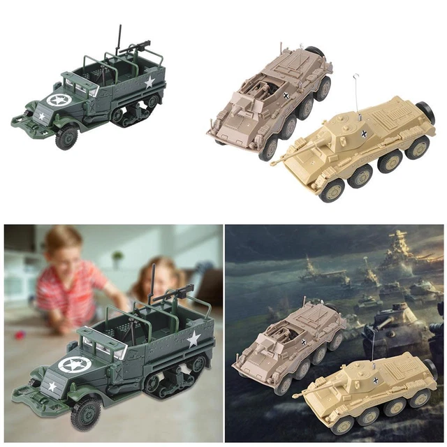 ARMOURED RECONNAISSANCE VEHICLE 4D Assembly Model Kit 1:72 Half Track ...