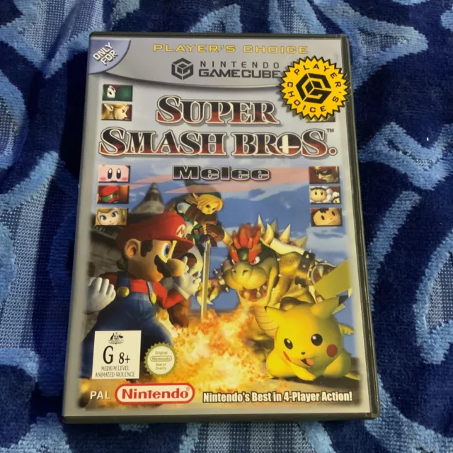 Super Smash Bros Melee - Nintendo GameCube, Complete - Game Disc, Case,  Manual