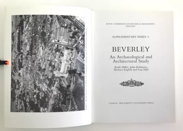 Royal Historical monuments 1982 Beverley Archaeological and architectural book